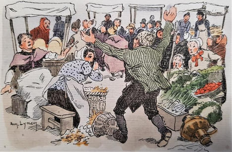 Le Coup de Pistolet de Poumpernikel. Illustrations d'Amédée Lynen.. DREVE (Jean).