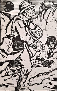 Le Poilu Pacifiste. Avec une préface de J.H. Rosny Ainé de l'Académie Goncourt. Bois originaux d'Antonio Galbez.