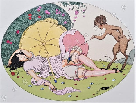 Douze sonnets lascifs pour accompagner la suite d'aquarelles intitulées Les Délassements d'Eros.. WEGENER (Gerda). VERINEAU (Alexandre de).