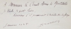 Falconet. Falconet et Diderot- Falconet et Catherine II. Préface de Gabriel Hanotaux de l'Académie Française.. VALLON (Fernand). 