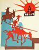 Liste des grands Vins. 1953. Sous le signe de Don Quichotte. Illustrations de Léon Gischia. Ornements d'Alfred Latour.. LATOUR (Alfred).