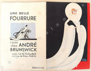 Fourrures André Brunswick. carte dépliante illustrée par Zig. par MODE. - Image 1