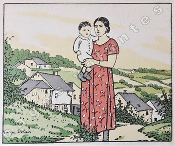 L'Innocente . Roman. Aquarelle et dessins de Georges Delaw. 