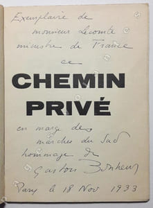 Chemin privé.