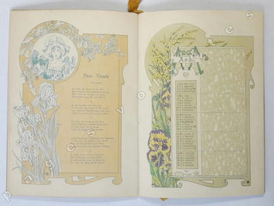 L'année fleurie. Poésies de Charles Fuster. Dessins de L. Trianon.