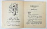 Exposition du vendredi 27 février au samedi 21 mars 1931 à la Galerie Paul Prouté.. Célestin Nanteuil. Eaux-fortes et lithographies. . NANTEUIL ...