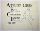 Atelier Libre. Boulevard du  Montparnasse, 55. Cours de peinture décorative. Paysage.. LHOTE (André).