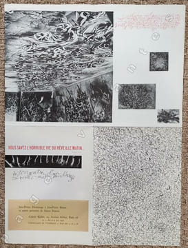 Sexe Prime. Hommage à Jean-Pierre Brisset et autres peintres de Simon Hantai. Galerie Kléber, Paris 16e du 11 mai au 9 juin 1956.. HANTAI (Simon).