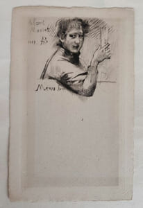 Menu. A l'ami Maciet. 1889.