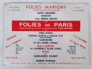 Folies Marigny  le Music-Hall de Champs Elysées. Grande revue en deux actes. . ZIG.