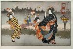 Les Soieries illustrés. Scènes japonaises. Lundi 3 Avril. Illustrations de Enfer-Leger.. PUBLICITE. 