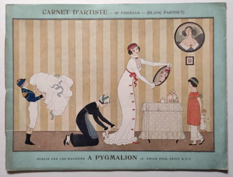 Carnet d'artiste. 10e fascicule ( Blanc partout). Magasins Pygmalion ( G. Urion Fils, Petit & cie). . BARBIER ( Georges).