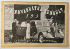 La Novaquatre Renault. 1939. La puissance sans la dépense.. AUTOMOBILE.