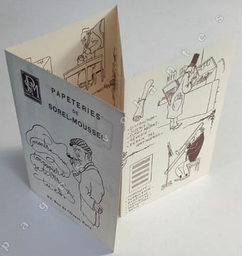 Papeteries Sorel-Moussel. Montre-moi ton papier et je te dirai qui tu es...83 rue de l'Ouest, Paris.. HEMARD (Joseph).
