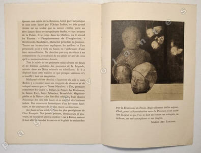 Du 28 Avril au 22 mai 1942 Exposition de Fusains d'Odilon Redon. Galerie de France, 3 Faubourg Saint-Honoré.