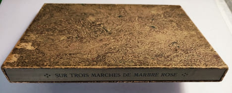 Sur trois marches de marbre rose. Poésie ornée de dix-sept bois dessinés et gravés par Georges Le Meilleur. . MUSSET (A. de). 