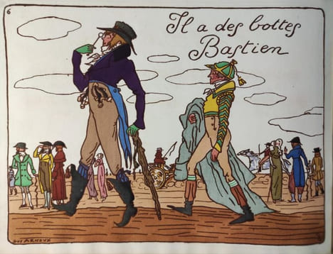 12 chansons tirées des Recueils Anciens par les soins d'un Amateur avec les principaux Couplets de l'époque et des illustrations nouvelles de Mr Guy ...