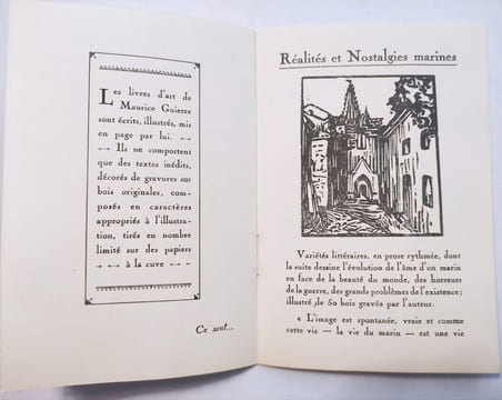 Catalogue des livres illustrés par Maurice Guierre publiés par Frazier-Soye imprimeur.. GUIERRE (Maurice).