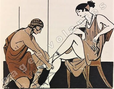 Lysistrata. Traduction de Raoul Veze. Edition illustrée de dessins aquarellés de Carlègle.