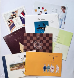 Ensemble de 7 catalogues et d'1 dépliant datés 1995, 1996 et 1997.
