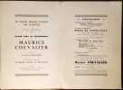 Grand Gala de Bienfaisance Maurice Chevalier organisé par Jean-Gabriel Domergue au Palm Beach Casino de Cannes le jeudi 12 Septembre 1929 en Soirée.. ...