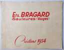 Etablissements Bragard à Saulxures-sur-Modelotte ( Vosges). Créations 1954.. TISSUS.