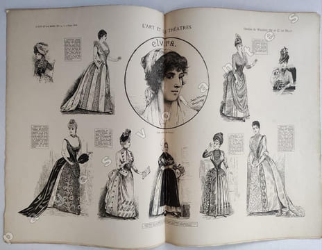 "L'Art et la Mode". Journal de la vie mondaine. Rédacteur en chef H. de Hem. 23 Octobre 1886 ( N°47), 30 Octobre 1886 ( N°48), 29 Avril 1887 ( N°22), ...