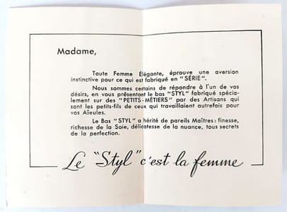 Le "Styl " c'est la femme.