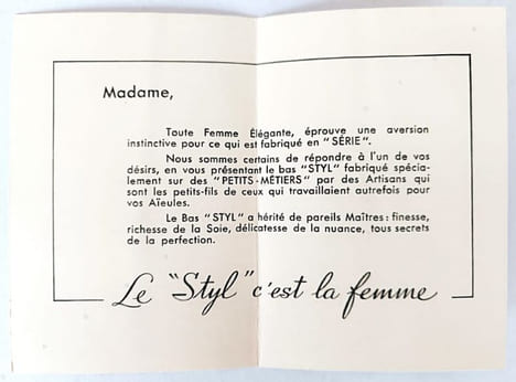 Le "Styl " c'est la femme.. POLACK (Robert).