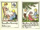 Série de 6 cartes postales et images légendées... HELLE (André). 