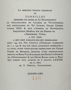 Zoneilles. Scénario.