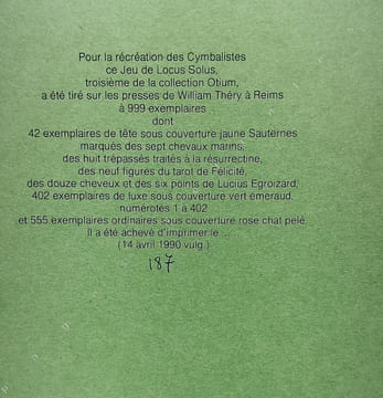 Le jeu de Locus Solus par GIL, R.. CARADEC ( François). 