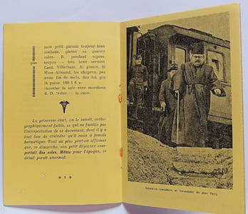 Document hermétique avec une présentation attribuée à Jean Ferry, S.
