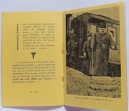 Document hermétique avec une présentation attribuée à Jean Ferry, S.. FERRY (Jean). 