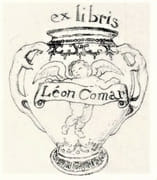 Ex-libris. Léon Comar. 1907.  par LABOUREUR (Jean-Emile). 