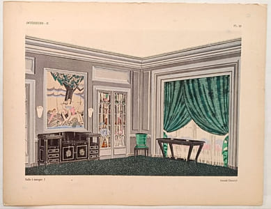 Intérieurs II. Dominique, Dufrène, René Gabriel, André Groult, Joubert et Petit, Rob. Mallet- Stevens, F. Nathan. 52 planches publiées sous la direction et avec une introduction de Léon Moussinac.
