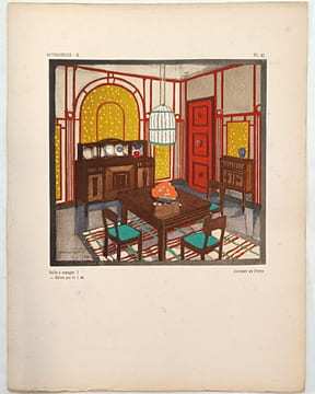 Intérieurs II. Dominique, Dufrène, René Gabriel, André Groult, Joubert et Petit, Rob. Mallet- Stevens, F. Nathan. 52 planches publiées sous la ...