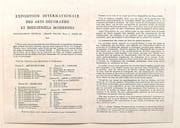 Paris-1925. Avril-Octobre. Exposition Internationale des Arts Décoratifs et Industriels Modernes. par EXPOSITION 1925. - Image 3