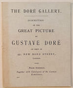 The Doré Gallery. Description of the great picture by Gustave Doré on view at 35, New Bond Street, London. par DORE (Gustave). 