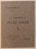 Exposition Jules Adler. Du 15 au 30 Novembre 1926. Galerie Michaud, 9 rue du Cadran St Pierre à Reims.. VAUXCELLES (Louis). 