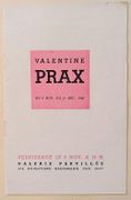 Valentine Prax. Du 9 Novembre au 1er Décembre 1945. Galerie Parvillée, 104 Boulevard Haussmann, Paris. par BAROTTE ( René). 