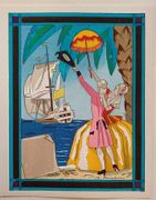 Scène d'arrivée.  par TOUCHET (Jacques).