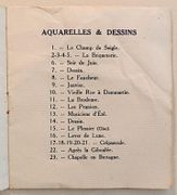 Albert Uriet vous prie de voir les aquarelles qu'il montre à la Galerie André, 3 Rue des Saints Pères à Paris, du 25 Juillet au 14 Aout 1919. par URIET (Albert).  - Image 2