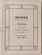 Modes Rosa 109, rue du Faubourg Saint-Honoré à Paris. Eté 1911. par MODE. - Image 1