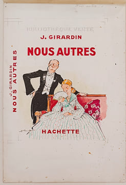 Maquette originale de la couverture de J. Girardin " Nous autres" édité par Hachette.. PECOUD (André).