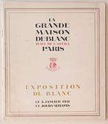 La Grande Maison de Blanc. Place de l'Opéra à Paris. Exposition de Blanc le 5 janvier 1931 et jours suivants. par MODE. - Image 1