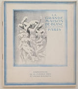 La Grande Maison de Blanc. Place de l'Opéra à Paris. Exposition de Blanc le 4 Janvier 1929 et jours suivants. par MODE. - Image 1