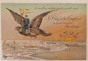 Les Meilleurs souhaits pour la Nouvelle Année 1894. Le Chef et les Employés du Bureau des Postes à Stockholm par CARTE DE VOEUX.