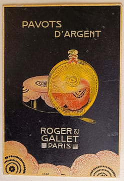 Roger & Gallet. Pavots d'Argent.. PUBLICITE.
