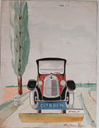Citroën. Projet d'affiche originale à l'échelle 3%. par AUTOMOBILE. - Image 1